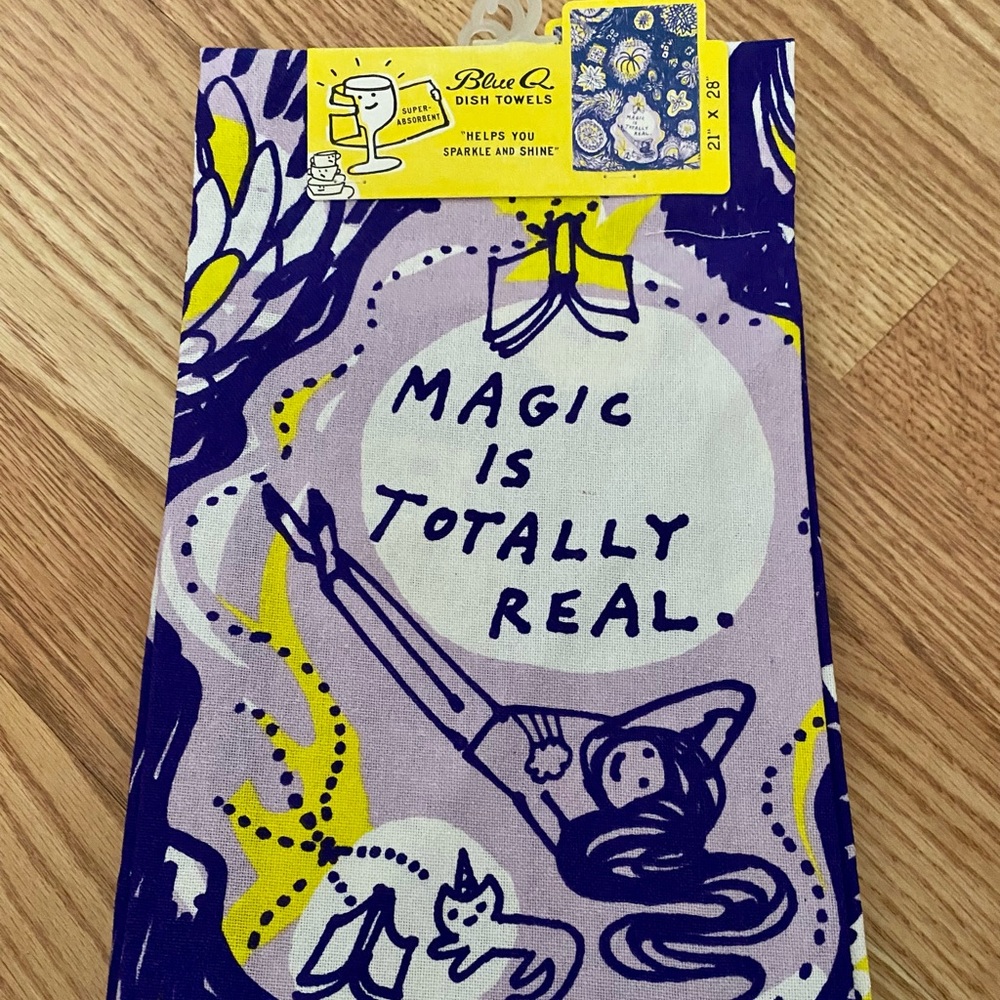 Blue Q Magic is Totally Real Kitchen Towel